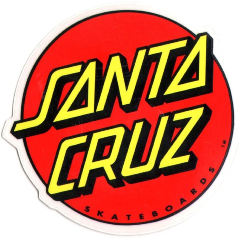 Santa Cruz Classic Round Sticker 11″