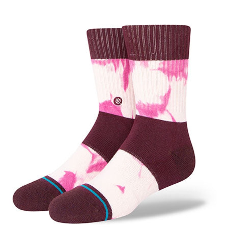Stance Assurance Kids Crew Socks Burgundy Large