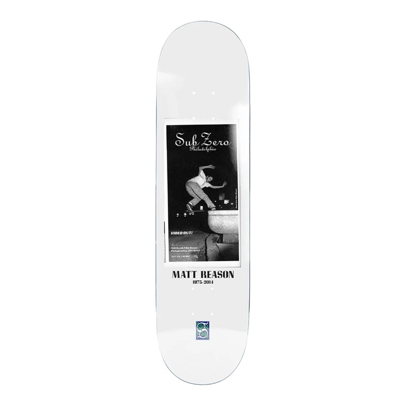 SUB ZERO MATT REASON SKATEBOARD DECK 8.5 8.5
