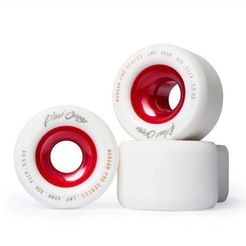 Blood Orange Morgan Pro Series 65mm/82A White Wheels | set of 4 Blood Orange Morgan Pro Series 65mm/82A White Wheels