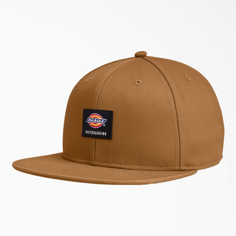 Dickies Skateboarding Flat BIll Snapback Cap – Brown Duck Brown Duck