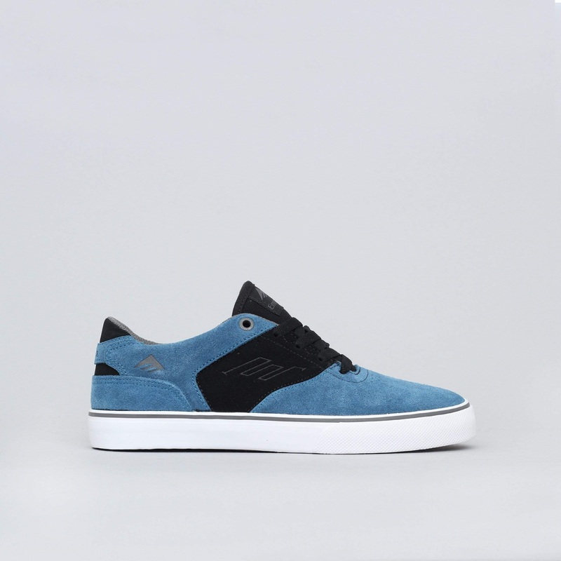 Emerica The Reynolds Low Vulc Youth Shoes Blue / Black / White UK3