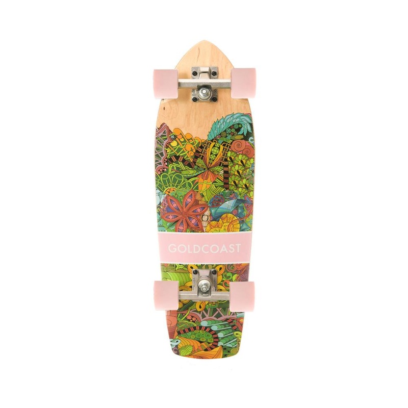 GoldCoast Namaste 28″ Cruiser Skateboard Longboard Complete