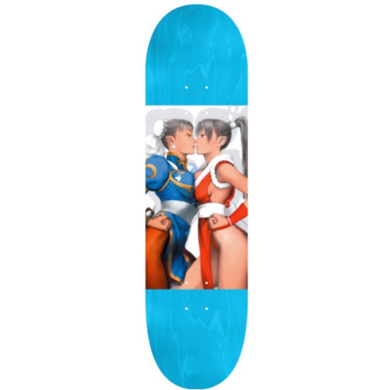 Hook-Ups Jeremy Klein Chun Li vs. Mai Skateboard Deck 8.5″ 8.5″ Purple Veneer