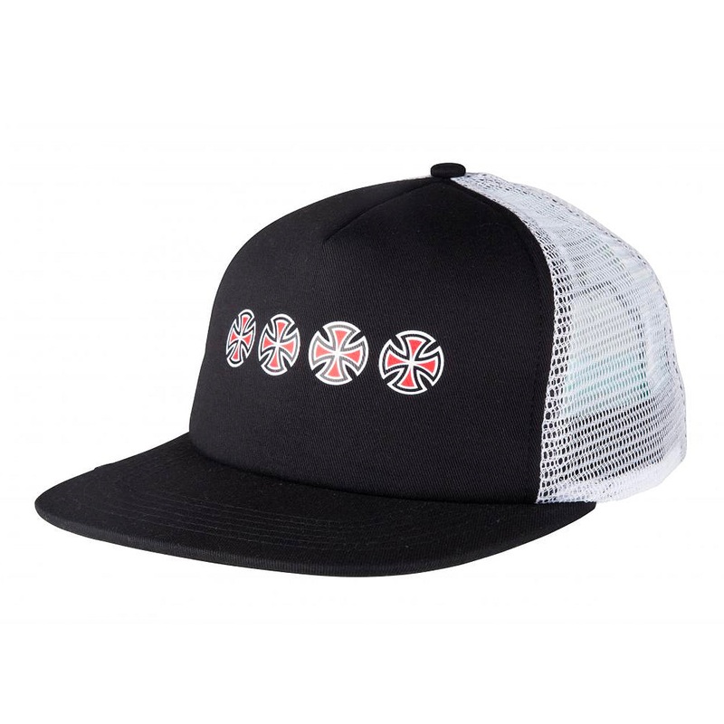 Independent Cap Cross Sequent Meshback – Black / White