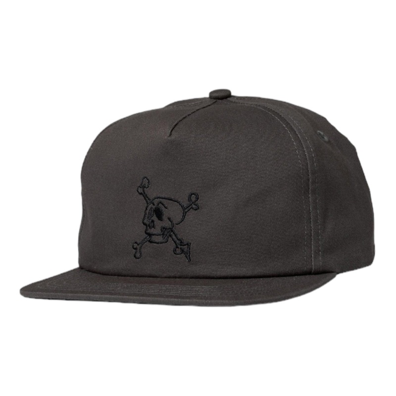 Krooked Style Snapback Hat Charcoal OS