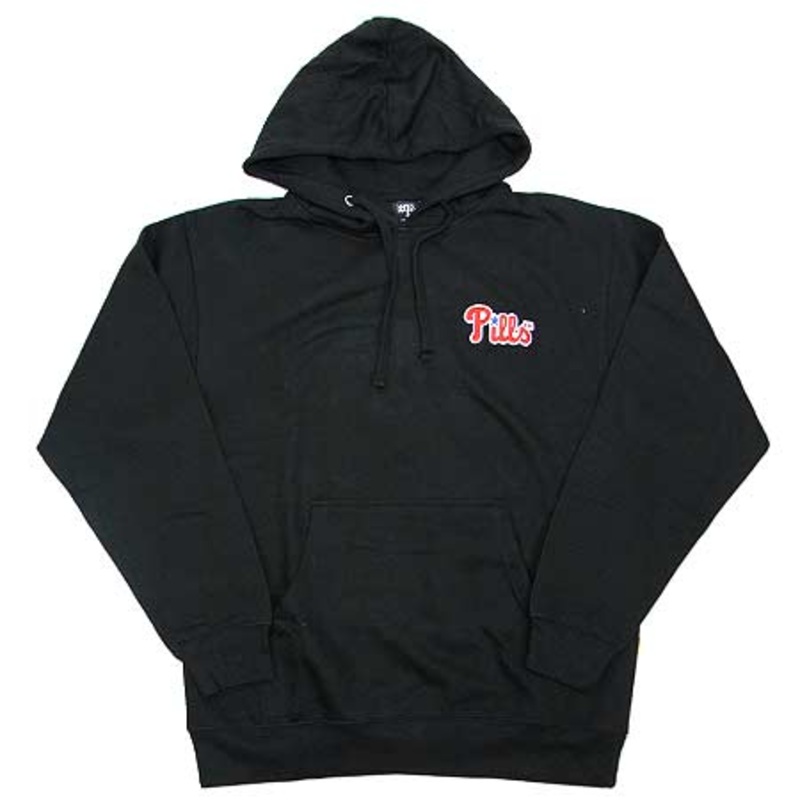 Lurk Hard Pillies Pullover Hooded Sweatshirt Black Medium