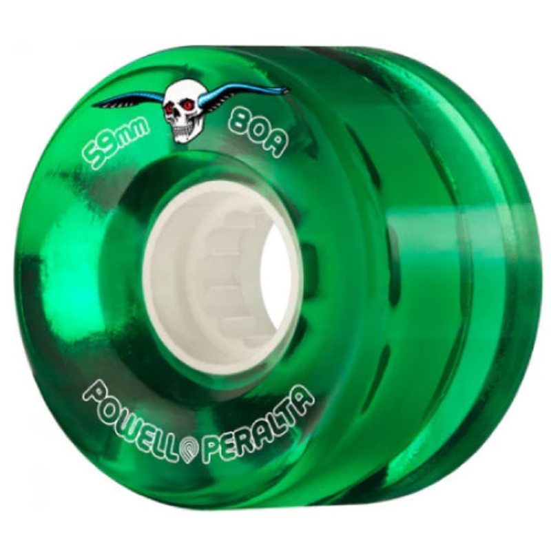 Powell Peralta Clear Cruiser Wheels Green 59MM 80A 59mm