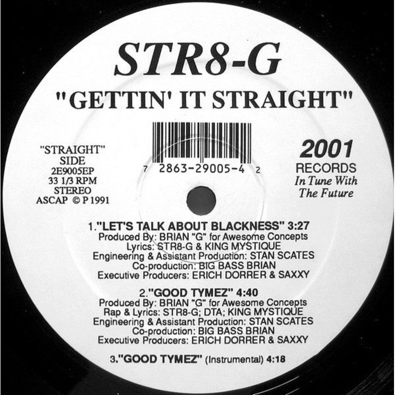 Str8-G  Gettin’ It Straight Vinyl LP Record *Sealed 1991 Release*