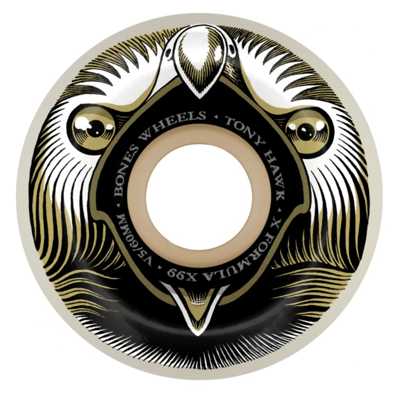 Bones X Formula Hawk Beak & Destroy V5 Widecut Skateboard Wheels 99a 60mm 60 mm V5