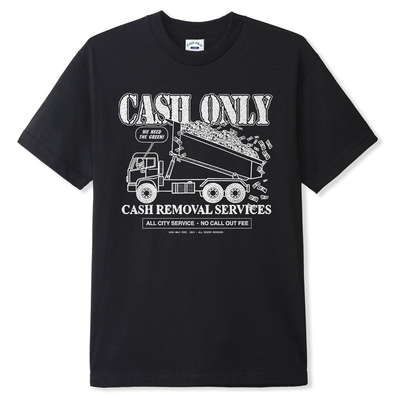 Cash Only Removal Tee Black M