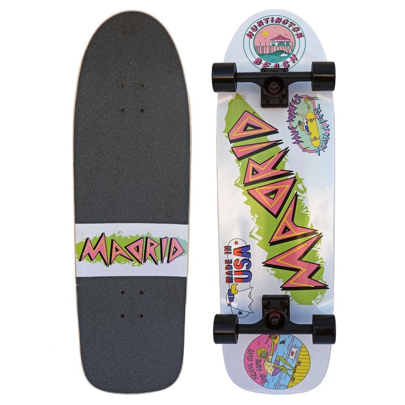 Madrid Turbo Sticker Bomb 33″ Old School Longboard Deck Only