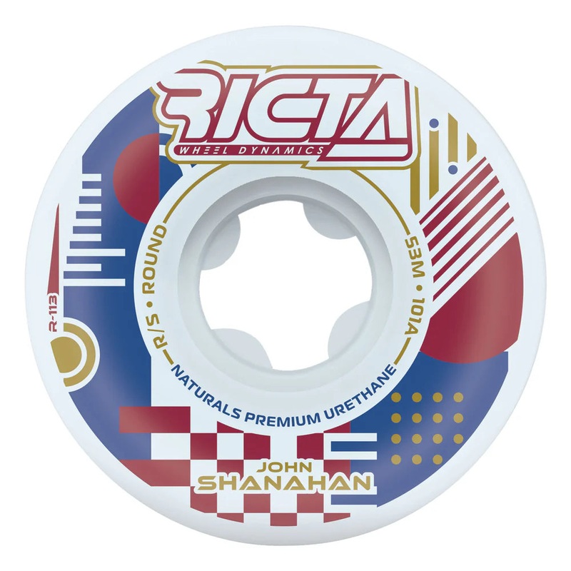 Ricta Skateboard Wheels 53mm Shanahan Flux Naturals Round 101a 53mm