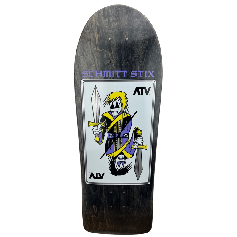 Schmitt Stix ATV 9.375″ Skateboard Deck Black Stain