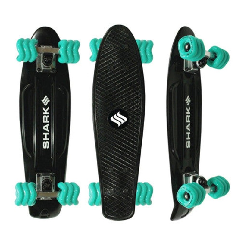 Shark Wheel Polyboard Black 22″ Complete Skateboard Complete