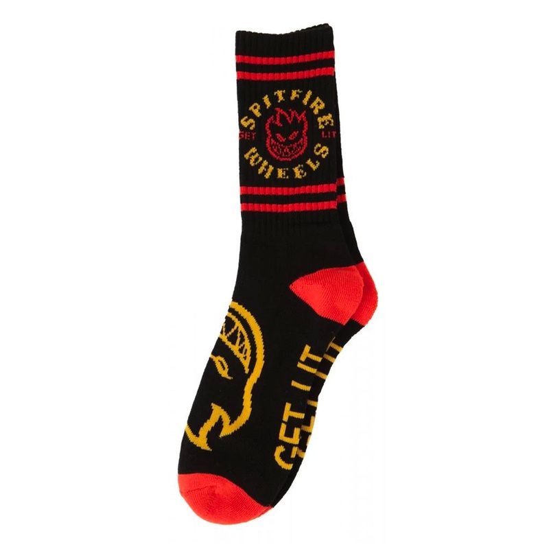 Spitfire Socks Classic Bighead – Black / Red / Gold