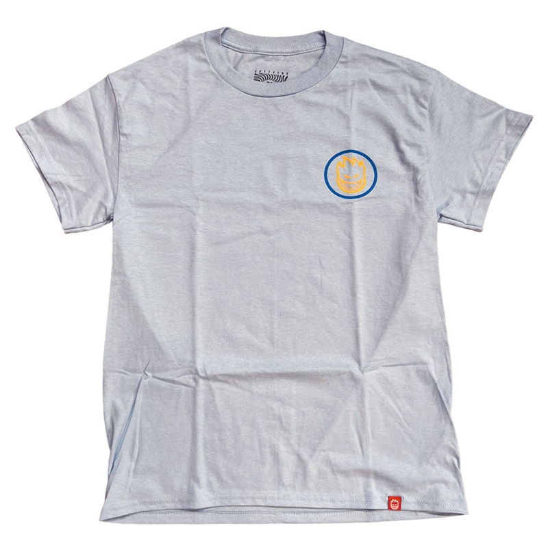 Spitfire Tee Classic Swirl Overlay Light Blue Blue and Gold SM