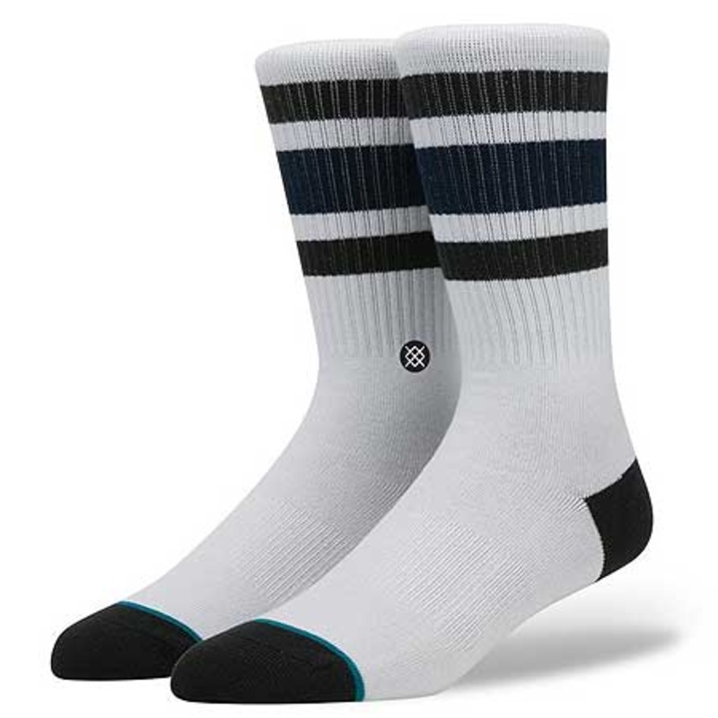 Stance Boyd 3 Crew Socks White Medium