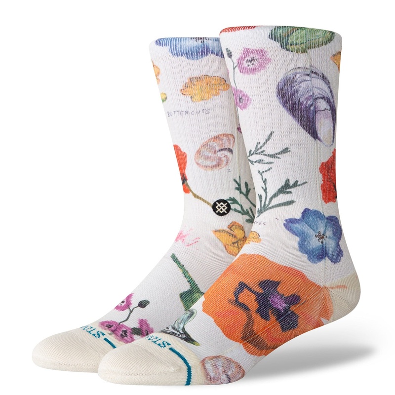 Stance Womens California Native Crew Sock Canvas S :: Men 3-5.5 / Women 5-7.5