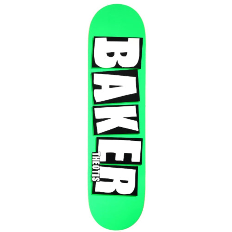 Baker Theotis Brand Name Neon Green Skateboard Deck 8.125″ 8.125″