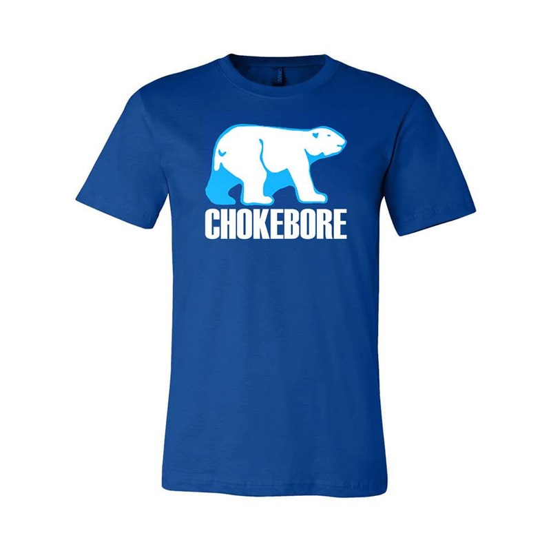Chokebore “Polar Bear” T-Shirt w/ Amrep NOISE back logo Small Blue