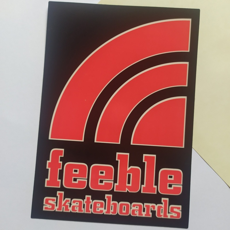 Feeble Skateboards Window Sticker