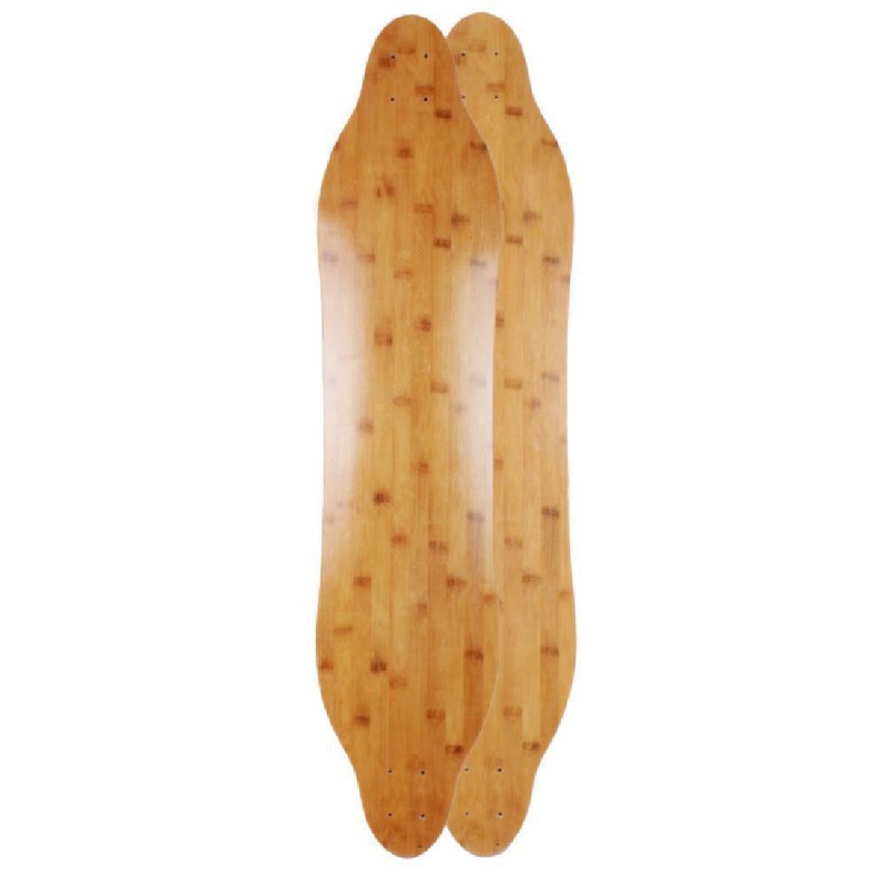 Fiberglass 41″ Bamboo Flex Topmount Longboard Deck Deck