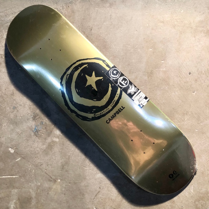 Foundation Skateboards – Aidan Campbell Gold Star & Moon Deck – 8.38″