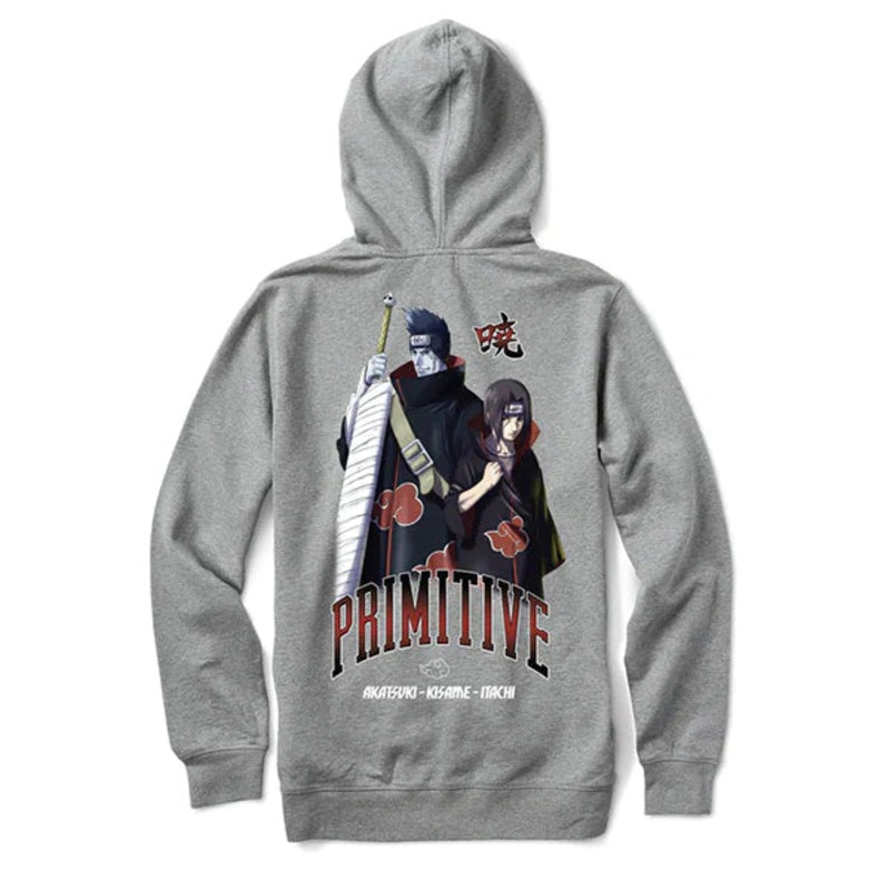 PRIMITIVE AKATSUKI HOOD – HEATHER GREY Medium