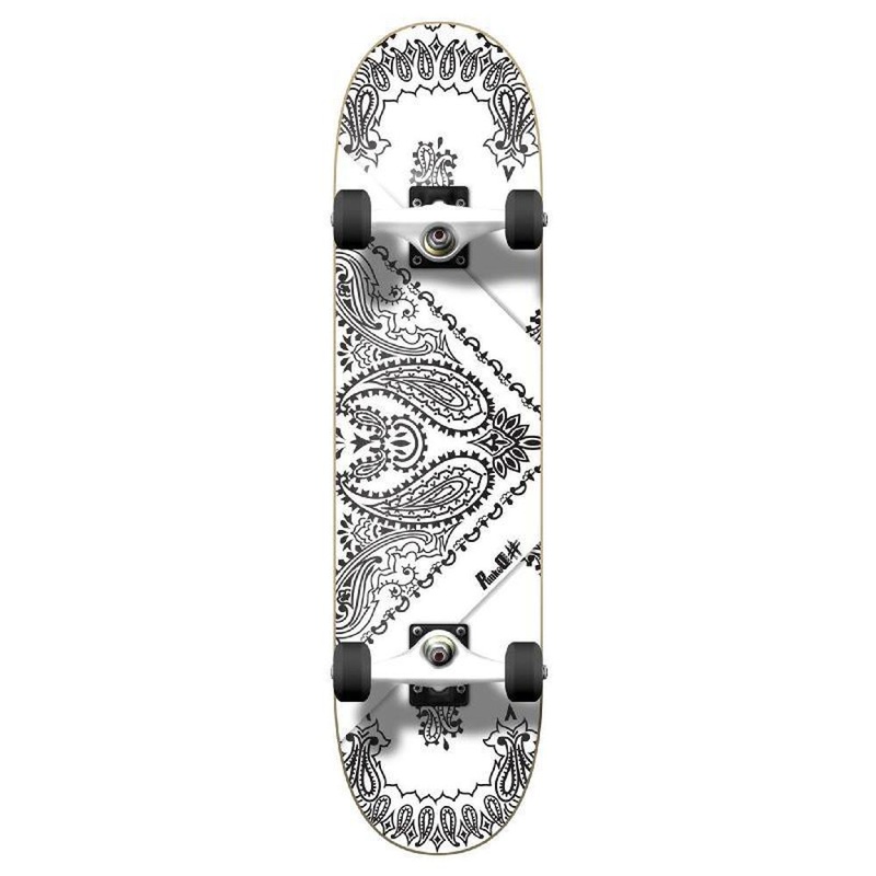 Punked Graphic Complete Skateboard – Bandana White Complete