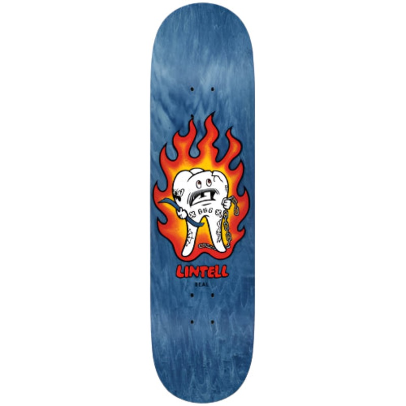 Real Lintell Mascot Easy Riders Skateboard Deck 8.5″ 8.5″ Blue Veneer