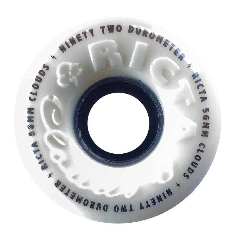 Ricta Wheels – 56mm – Clouds 92A – White / Black