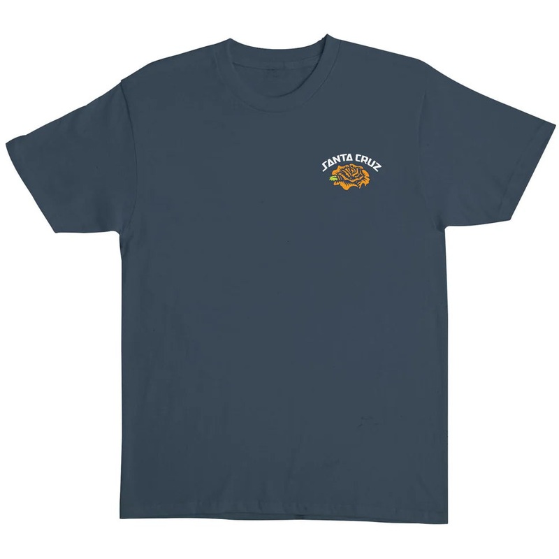 Santa Cruz Dressen Rose Solo T Shirt Steel Blue Medium