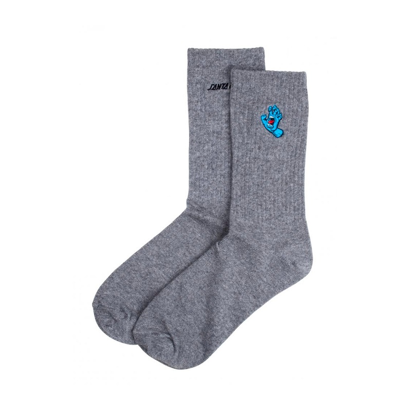 Santa Cruz Socks Screaming Mini Hand Sock Athletic Heather