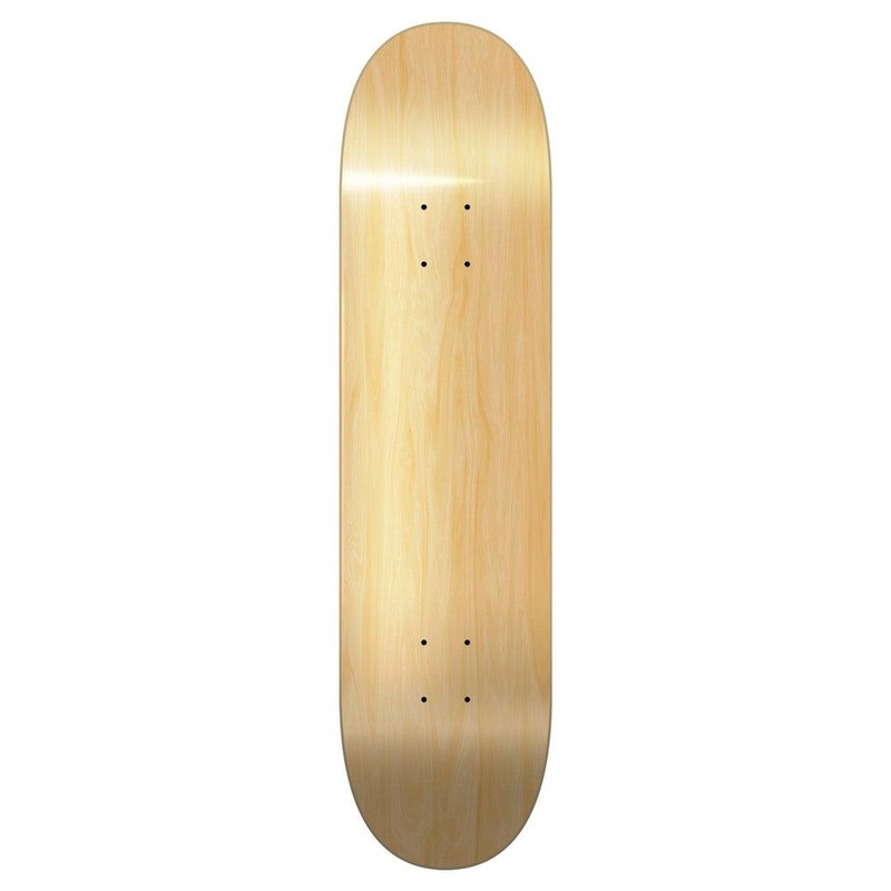 Yocaher Pro Blank Skateboard Deck – Woodie Natural 7.5″