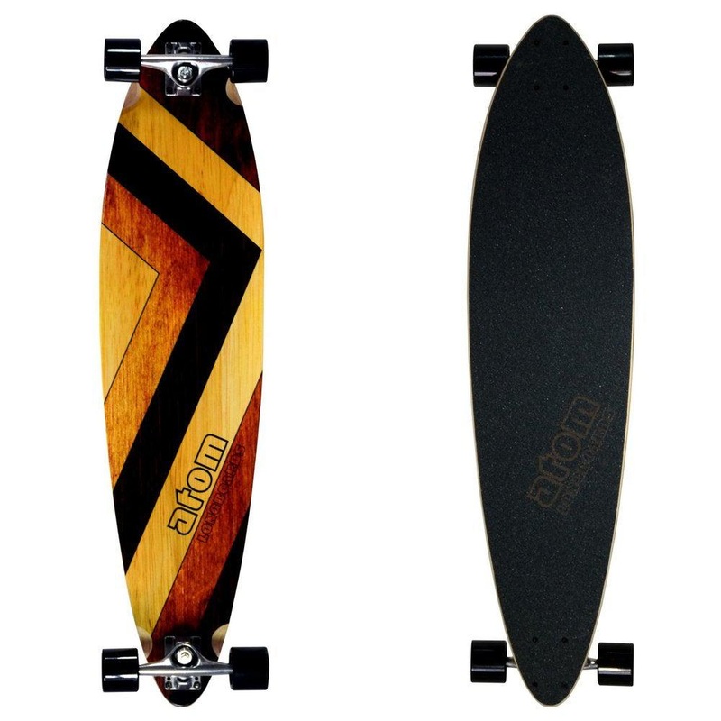 Atom Woody 39″ Pintail Longboard Complete