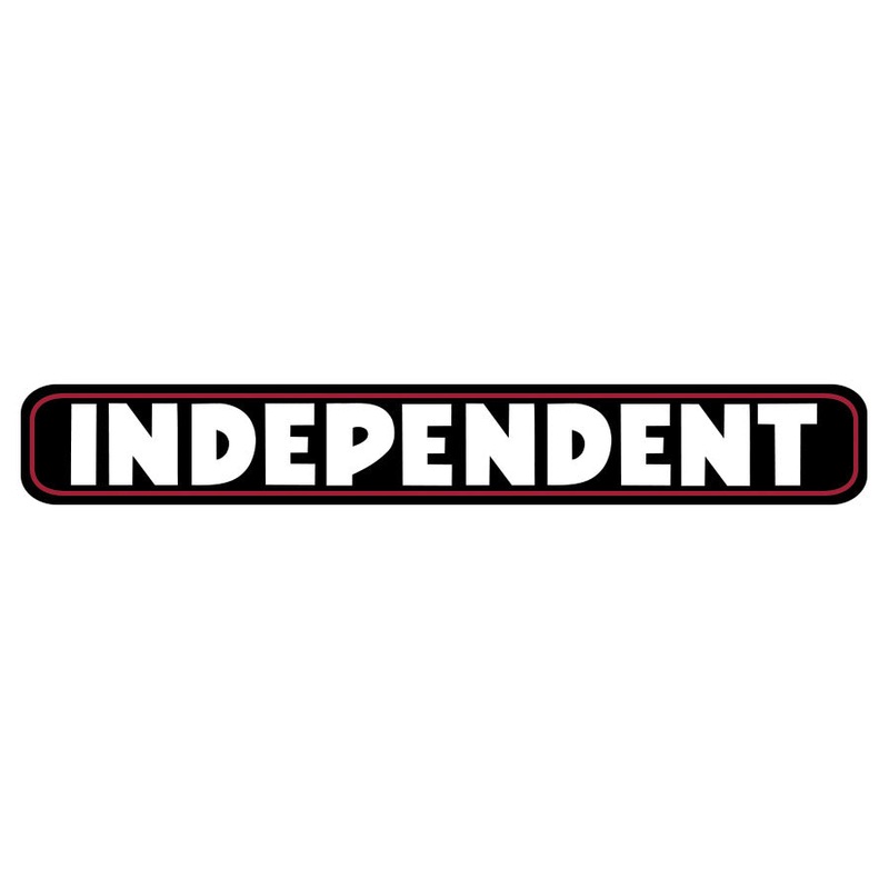Bar Logo 8in Independent Stickers (25 Pack) Black/Red/White 8 in