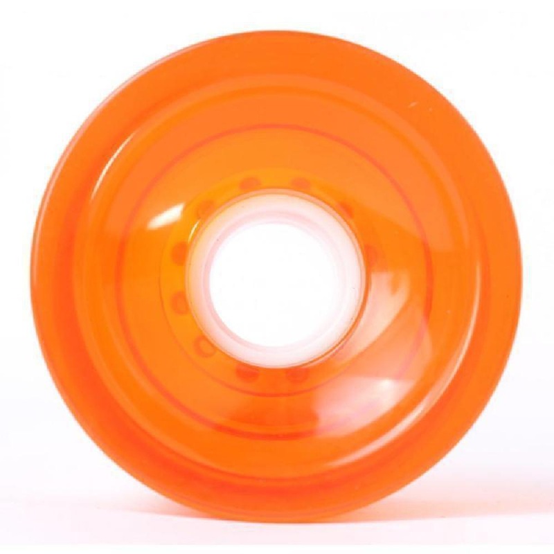 Clear Orange Blank Cruiser Longboard Wheels 70mm 78a