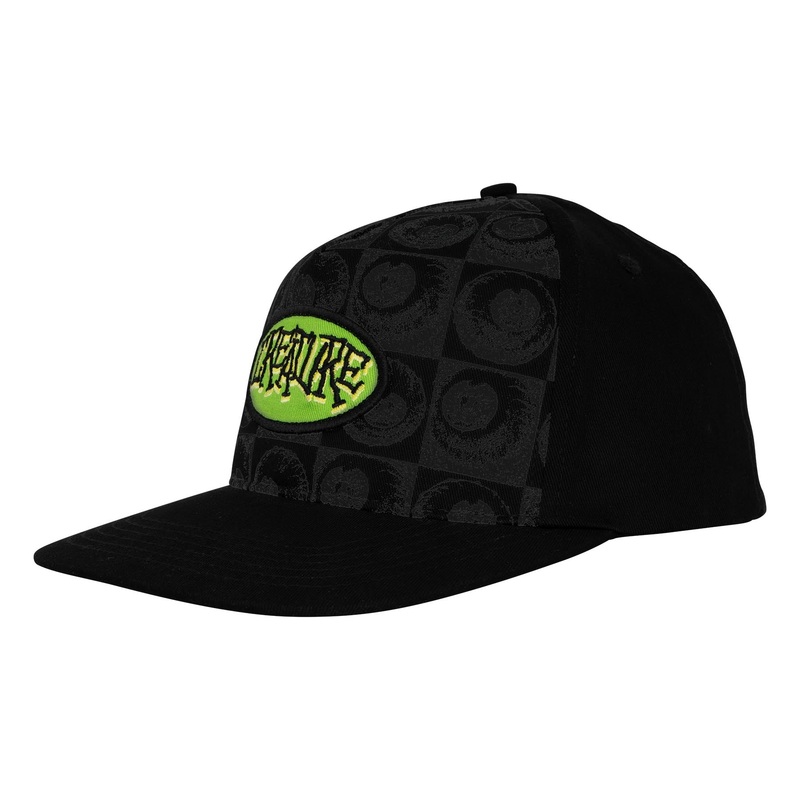 Crash & Burn Snapback Creature Hat Black OS