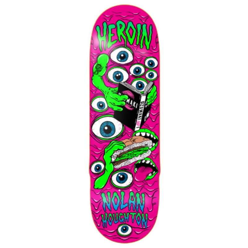 Heroin Nolan Mutate or Die Skateboard Deck 9.5″ 9.5″