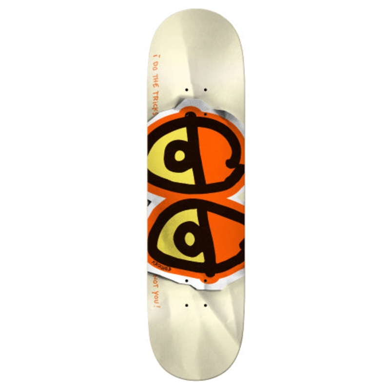 Krooked DBX Eyes Bright Orange Skateboard Deck 8.5″ 8.5″