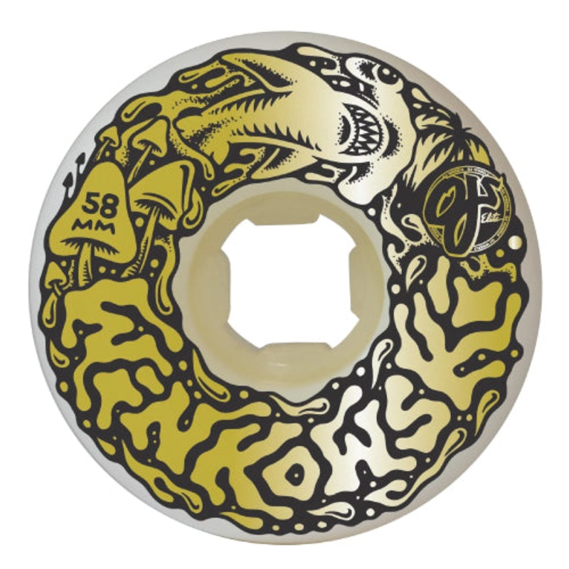 OJ Erick Winkowski Gold Dope Planet Double Duro Skateboard Wheels 58MM 101A/95A 58mm
