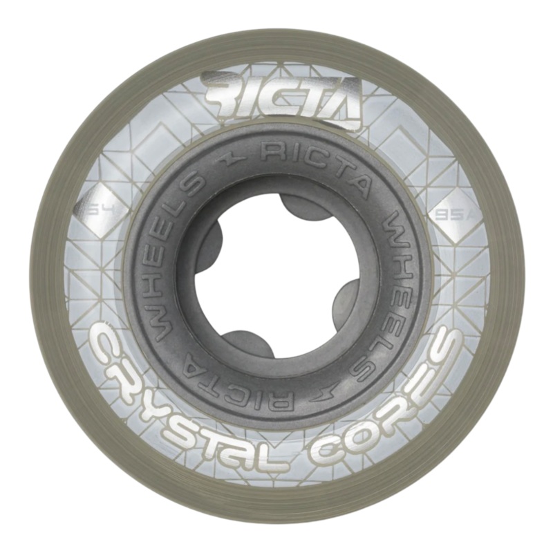 Ricta Crystal Cores 95a Skateboard Wheels 54mm 54mm Clear