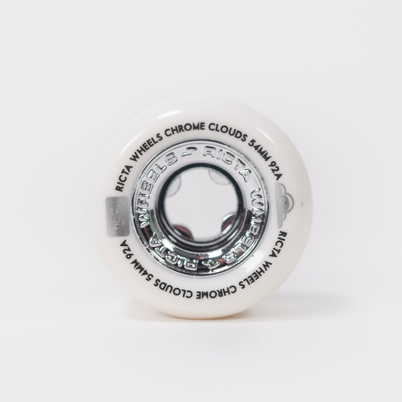 Ricta Wheels – 54mm – Chrome Clouds 92a – White / Black