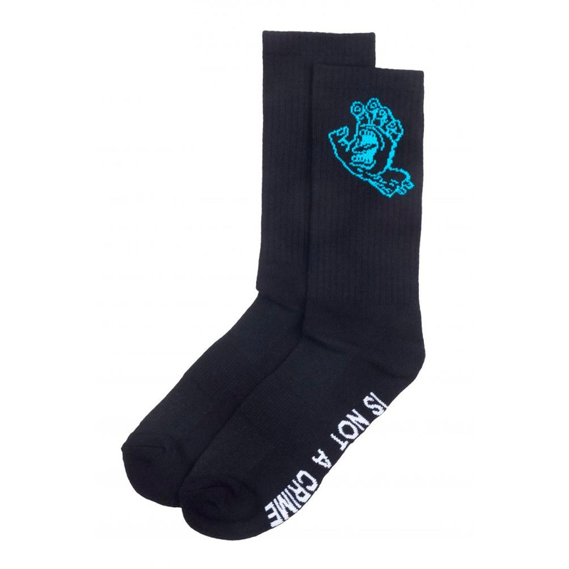 Santa Cruz Crime Hand Sock – Black