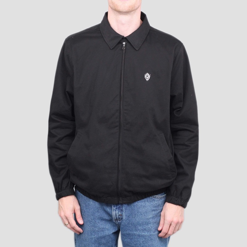 Slam City Skates Flamehead Harrington Jacket Black Small