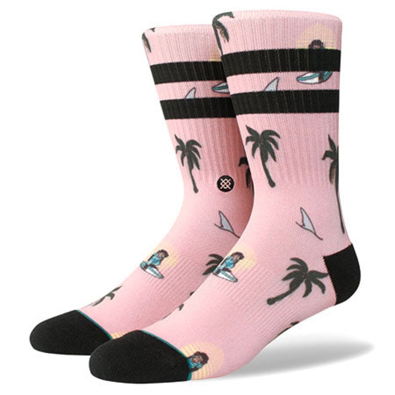 Stance Surfin Sunsets Monkey Socks Multicolor Large