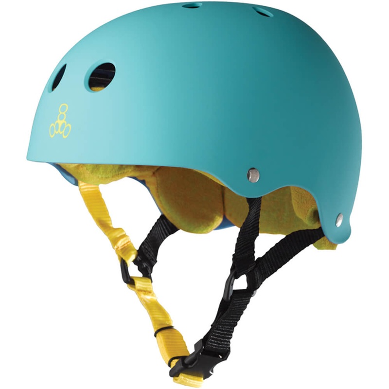 Triple 8 Sweatsaver Helmet (Baja Rubber Teal) LARGE
