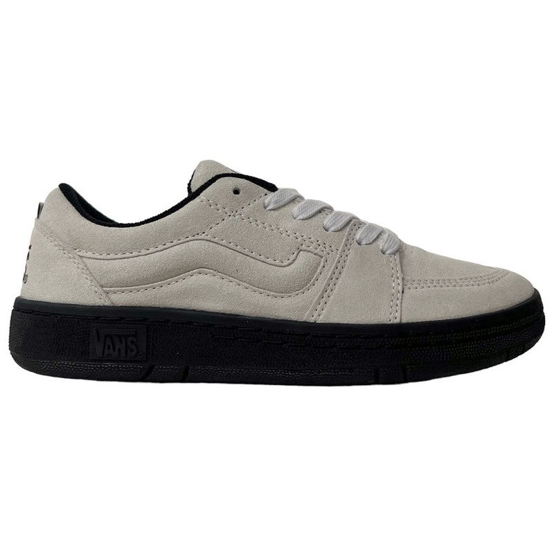 Vans Skate Fairlane True White Black Suede Shoes 8.5