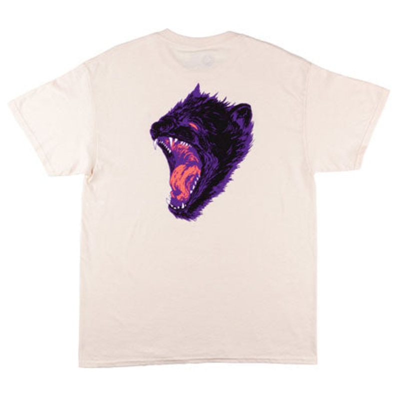 Welcome Skateboards Tasmanian T Shirt Bone/ Black Small